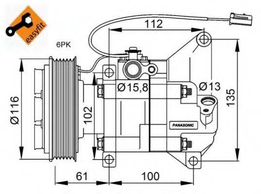 NRF 32687G Компрессор, кондиционер