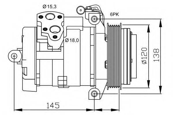 NRF 32698G Компрессор, кондиционер