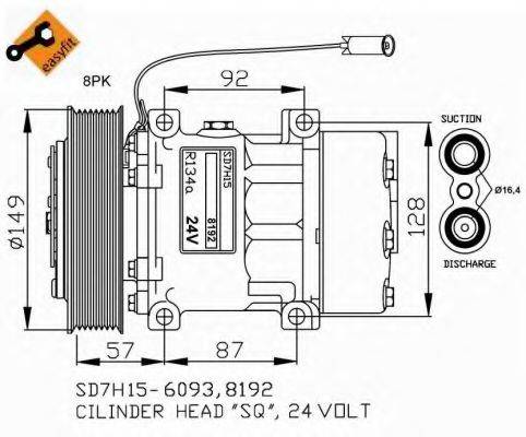 NRF 32699G Компрессор, кондиционер