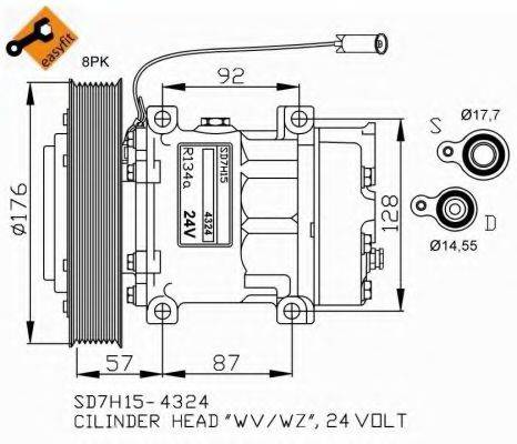 NRF 32700G Компрессор, кондиционер