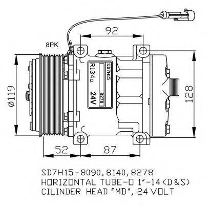 NRF 32702G Компрессор, кондиционер