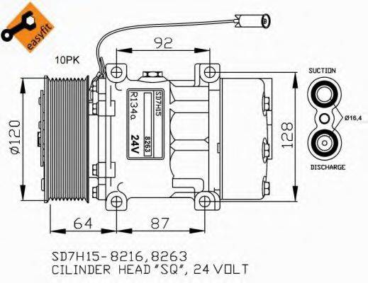 NRF 32709G Компрессор, кондиционер