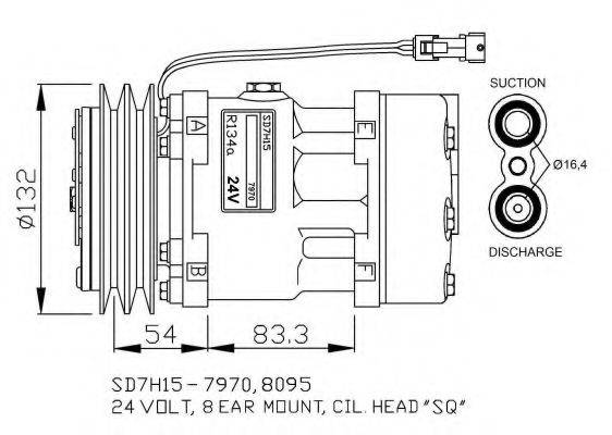 NRF 32730G Компрессор, кондиционер