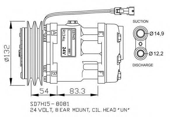 NRF 32732G Компрессор, кондиционер