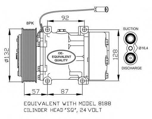 NRF 32733 Компрессор, кондиционер