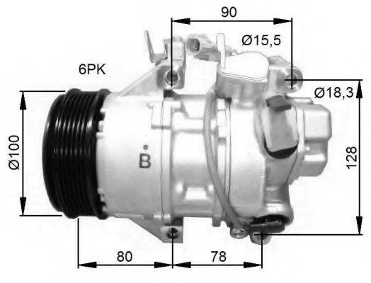 NRF 32736G Компрессор, кондиционер