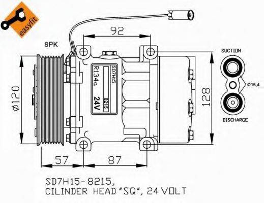 NRF 32752G Компрессор, кондиционер