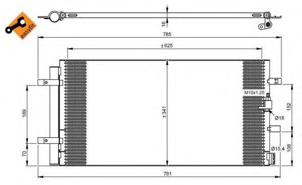 NRF 350046 Конденсатор, кондиционер