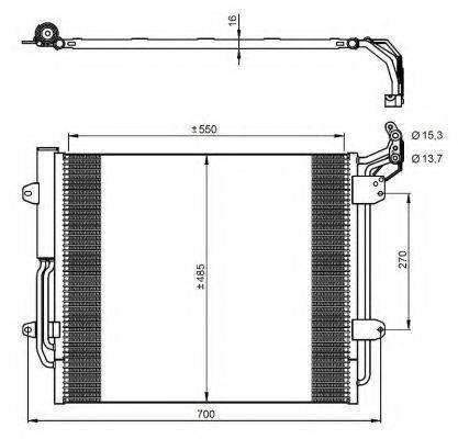 NRF 350054 Конденсатор, кондиционер