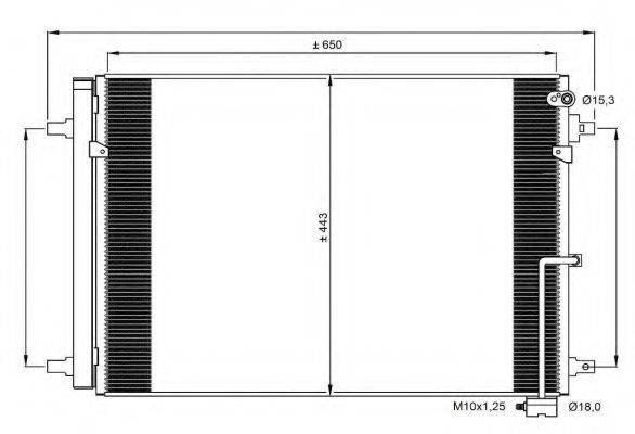 NRF 350059 Конденсатор, кондиционер