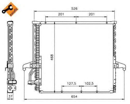 NRF 35006 Конденсатор, кондиционер
