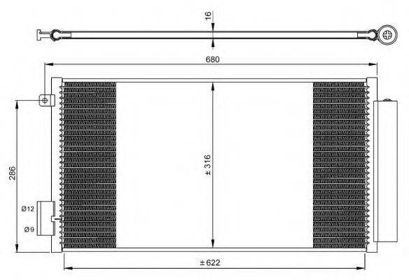 NRF 350061 Конденсатор, кондиционер