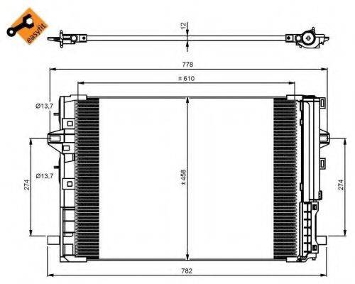 NRF 350081 Конденсатор, кондиционер