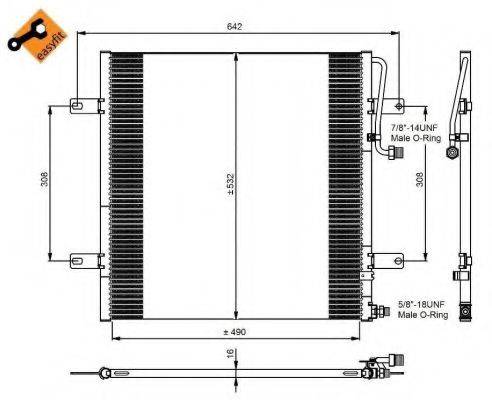 NRF 350084 Конденсатор, кондиционер