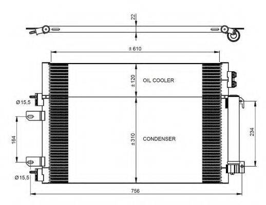 NRF 350086 Конденсатор, кондиционер