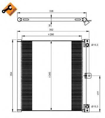 NRF 350203 Конденсатор, кондиционер