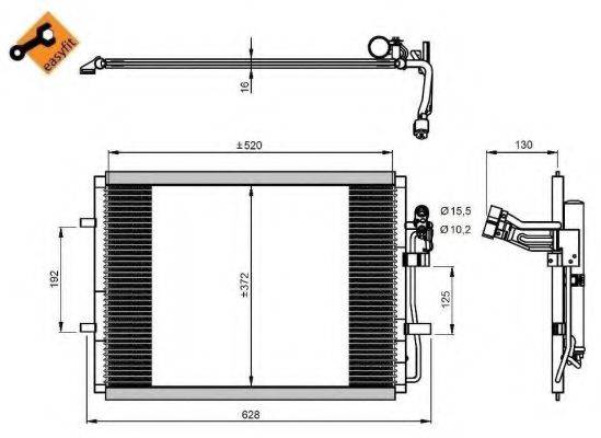 NRF 350207 Конденсатор, кондиционер