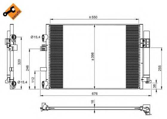 NRF 350209 Конденсатор, кондиционер