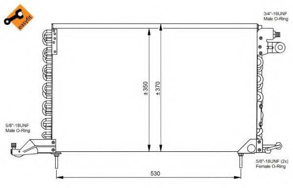 NRF 35027 Конденсатор, кондиционер