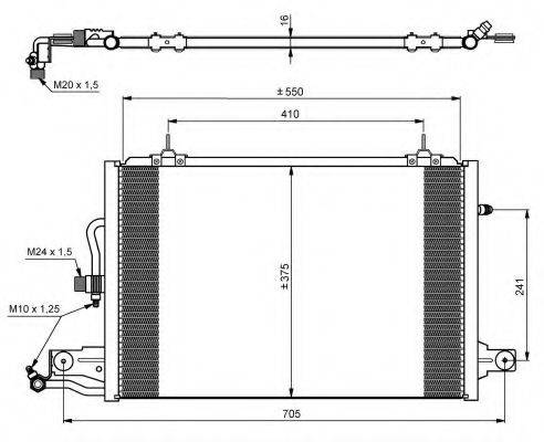 NRF 35031 Конденсатор, кондиционер