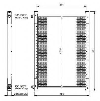 NRF 35064 Конденсатор, кондиционер