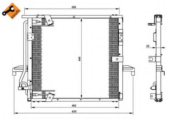 NRF 35133 Конденсатор, кондиционер