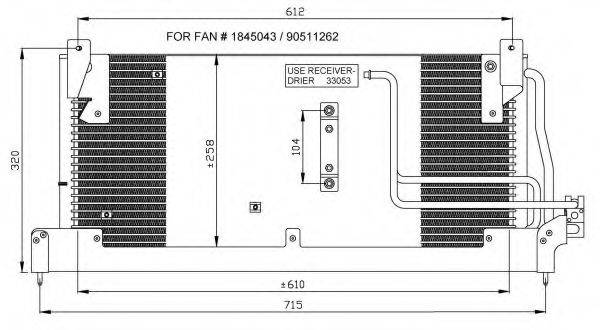 NRF 35218 Конденсатор, кондиционер