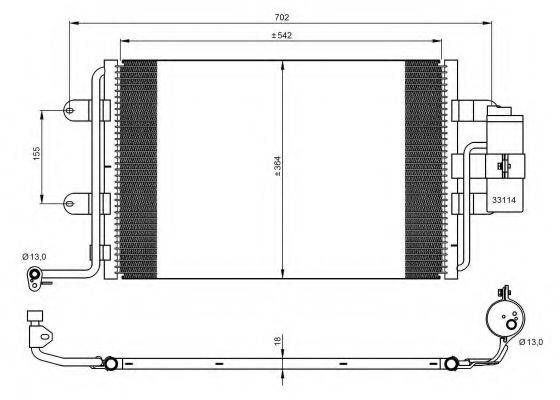 NRF 35227 Конденсатор, кондиционер