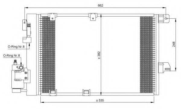 NRF 35301 Конденсатор, кондиционер