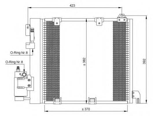 NRF 35302 Конденсатор, кондиционер