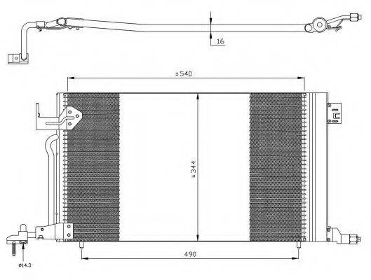 NRF 35304 Конденсатор, кондиционер