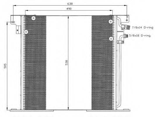 NRF 35305 Конденсатор, кондиционер