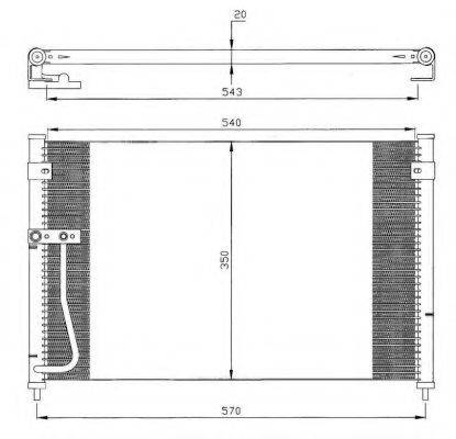 NRF 35306 Конденсатор, кондиционер