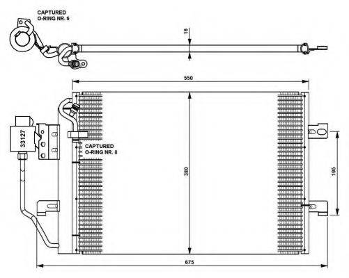 NRF 35309 Конденсатор, кондиционер