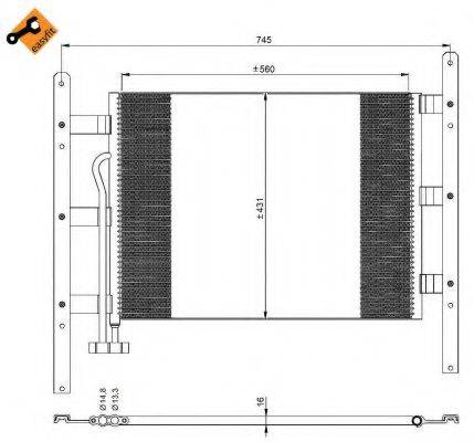 NRF 35329 Конденсатор, кондиционер