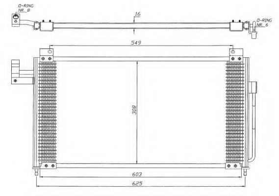 NRF 35341 Конденсатор, кондиционер