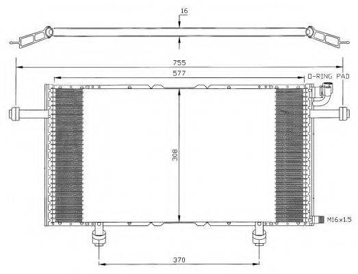 NRF 35366 Конденсатор, кондиционер