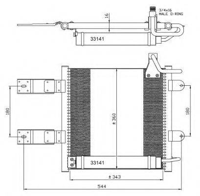 NRF 35368 Конденсатор, кондиционер