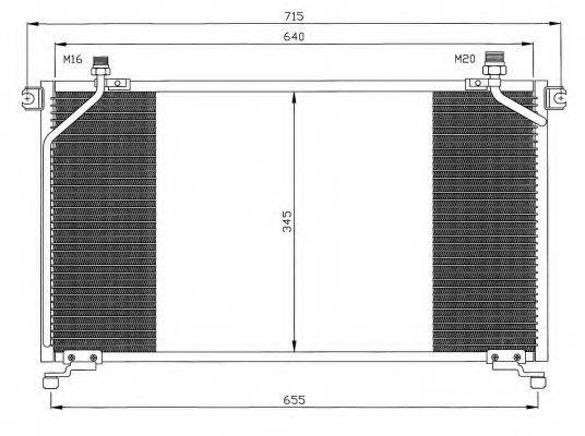 NRF 35373 Конденсатор, кондиционер