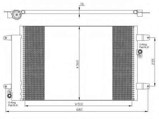 NRF 35403 Конденсатор, кондиционер