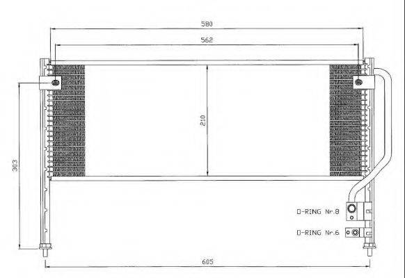 NRF 35454 Конденсатор, кондиционер