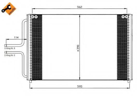 NRF 35533 Конденсатор, кондиционер