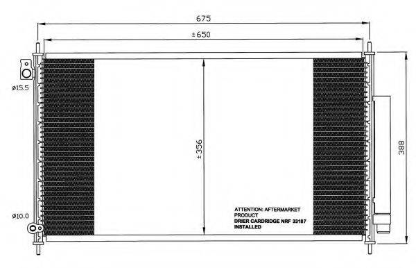 NRF 35559 Конденсатор, кондиционер