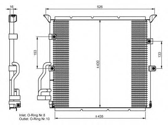 NRF 35586 Конденсатор, кондиционер