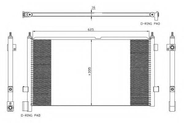 NRF 35591 Конденсатор, кондиционер