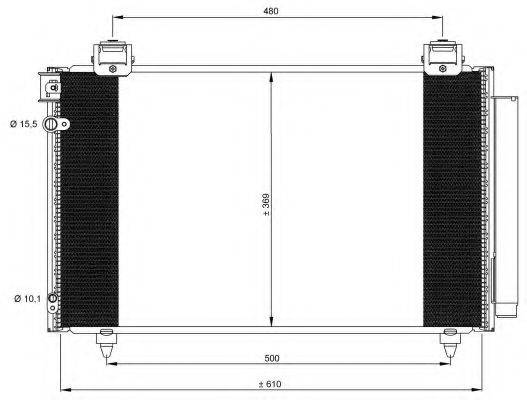 NRF 35592 Конденсатор, кондиционер