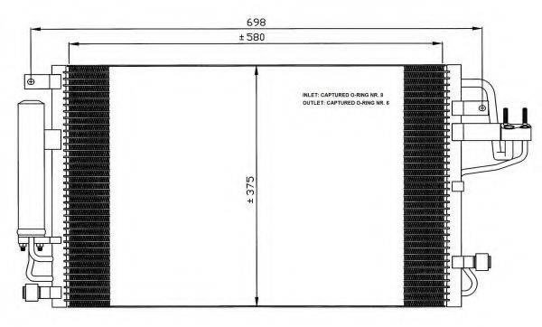 NRF 35600 Конденсатор, кондиционер