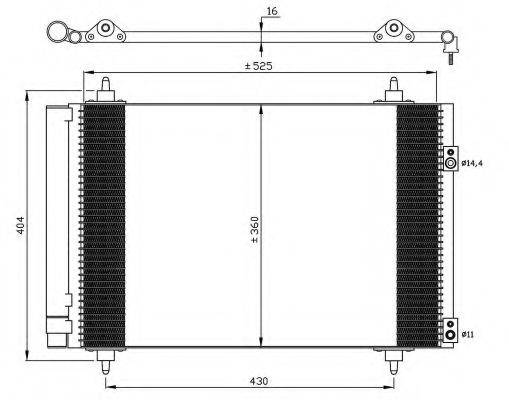 NRF 35610 Конденсатор, кондиционер