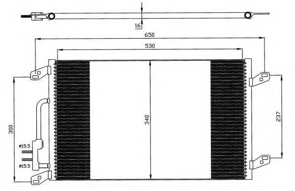 NRF 35615 Конденсатор, кондиционер