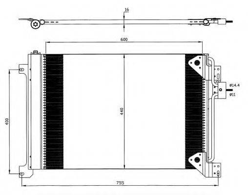 NRF 35625 Конденсатор, кондиционер